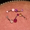 جواهرات سوراخ دار دوبل شکم مهره های اکریلیک 14ga رنگین کمان