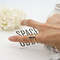 حلقه های جواهرات مد سنگ سیاه حلقه های آلیاژی اپوکسی شکم طلای فولاد ضد زنگ 3 عدد برای مردان