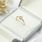 ست حلقه عروسی تیتانیوم 5 عددی Hug قابل تنظیم آلیاژ طلا حلقه های جواهرات مد Moissanite