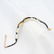 دستبند زنانه سنگ های قیمتی با طناب سیاه پوسته سفید به طول 21 میلی متر