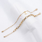 دستبندهای مهره ای سفارشی طناب کوبایی لوکس مهره های اکریلیک آلیاژ طلا 20 میلی متر