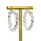 گوشواره غضروفی الماس 14 عیار طلا گوشواره پشت تخت گوشواره سوراخ دار نقره حلقه ای