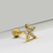 گل میخ گوشواره گوشواره گوشواره گل طلایی جواهرات شفاف 1.2 میلی متری