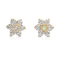 گوشواره غضروف گوش Clear Gems Gold Flower Ear Piercing Jewellery 18G