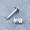 پایه تخت ستاره لابرت جواهرات سوراخ دار 16G 8mm 316 فولاد ضد زنگ