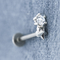 پایه تخت ستاره لابرت جواهرات سوراخ دار 16G 8mm 316 فولاد ضد زنگ